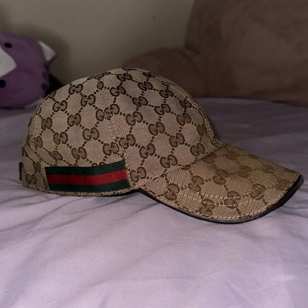 GUCCI GG canvas baseball hat unisex